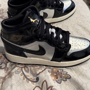 Jordan Kids Sneakers Black and Silver